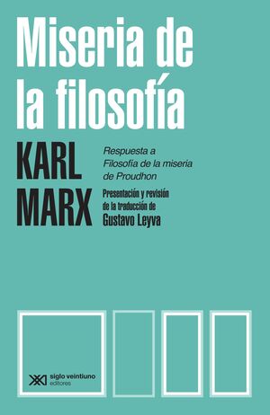 MISERIA DE LA FILOSOFIA