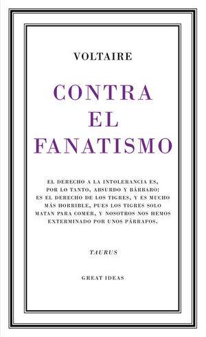 CONTRA EL FANATISMO RELIGIOSO (GREAT IDEAS 39)